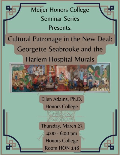 Cultural Patronage in the New Deal